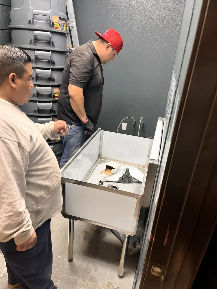 Commercial plumbing and sink installation in Los Olivos